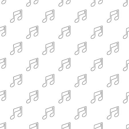 Music note seamless patternのイラスト素材