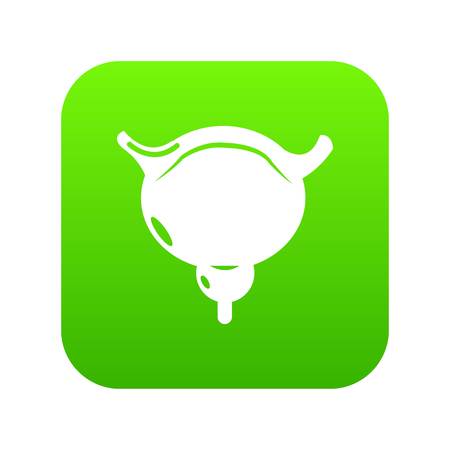 Human bladder icon green vectorのイラスト素材