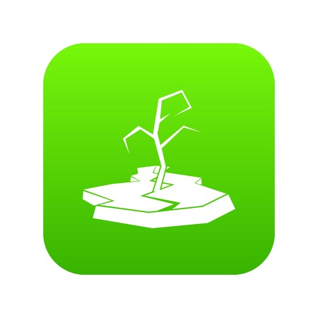 Drought icon digital greenのイラスト素材