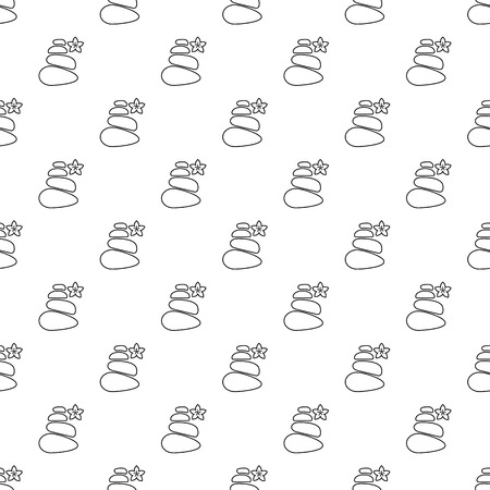 Spa balance stones pattern vector seamlessのイラスト素材
