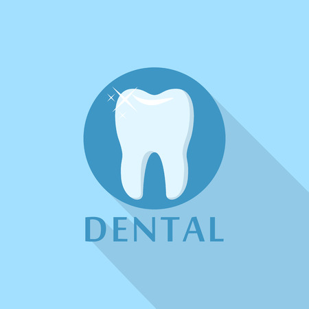 Dental  icon, flat styleのイラスト素材