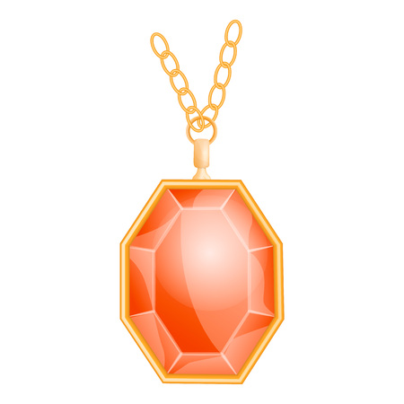 Red gemstone mockup, realistic styleのイラスト素材