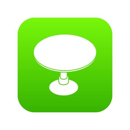 Round table icon green vectorのイラスト素材