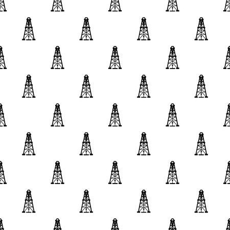 Oil derrick pattern vector seamlessのイラスト素材