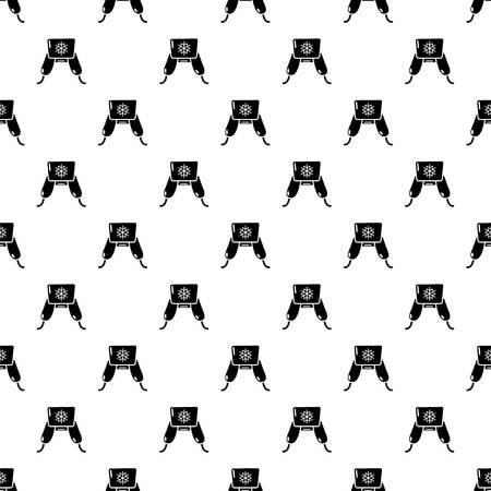 Hat with ear flaps icon, simple black styleのイラスト素材