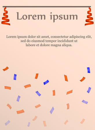 Serpentine party card concept background, realistic styleのイラスト素材