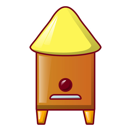 Bee house icon, cartoon styleのイラスト素材
