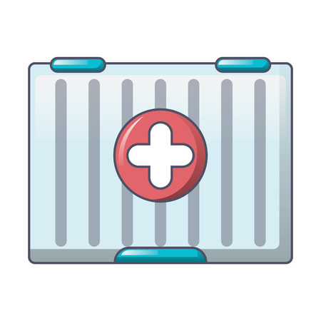 First aid kit icon, cartoon styleのイラスト素材