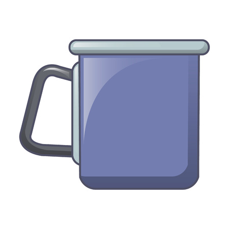 Camp steel cup icon, cartoon styleのイラスト素材