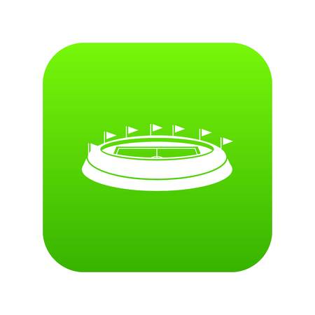 Stadium icon digital greenのイラスト素材