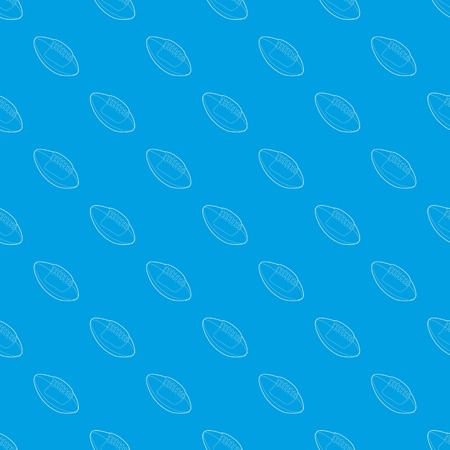 Rugby ball pattern vector seamless blueのイラスト素材