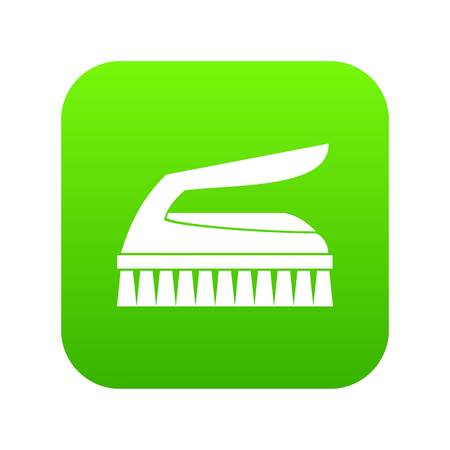 Brush for cleaning icon digital greenのイラスト素材