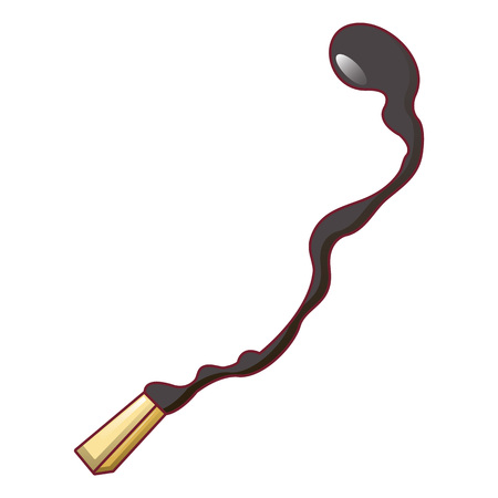 Burned match stick icon. Cartoon of burned match stick vector icon for web design isolated on white backgroundのイラスト素材