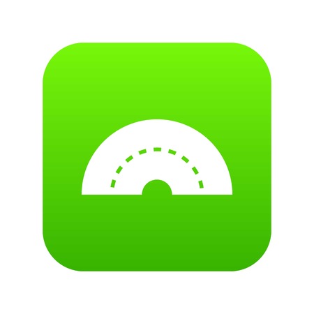 Round turning road icon digital greenのイラスト素材