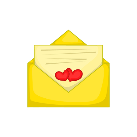 Love letter icon, cartoon styleの写真素材