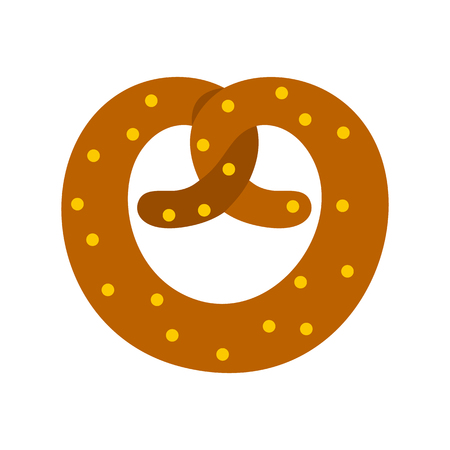 Pretzel icon in flat styleの写真素材