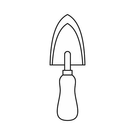 Gardening trowel icon, outline styleの写真素材