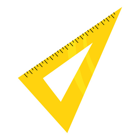 Wooden triangle icon, cartoon styleの写真素材