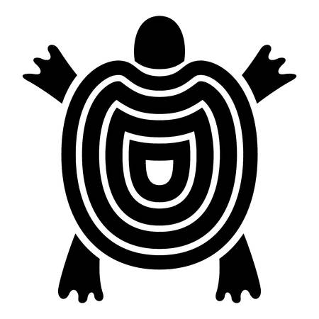 Line turtle icon, simple styleのイラスト素材