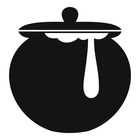 Honey pot icon, simple styleの写真素材