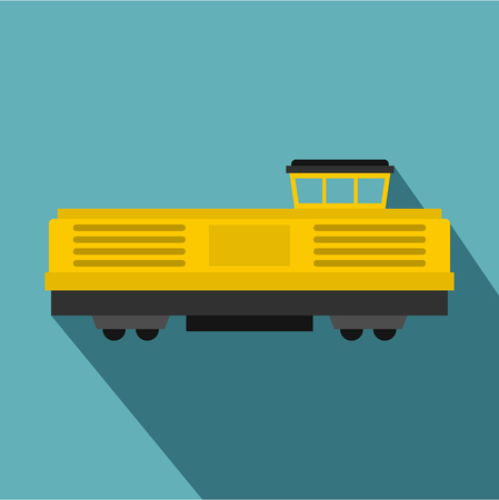 Freight train icon, flat styleの写真素材