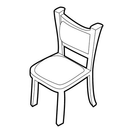 Chair icon. Isometric 3d illustration of chair icon for webの写真素材