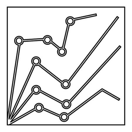 Financial statistics icon. Outline illustration of financial statistics icon for web designの写真素材