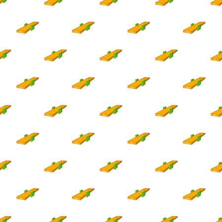 Seesaw pattern. Cartoon illustration of seesaw pattern for webの写真素材