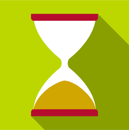 Sandglass icon, flat styleの写真素材