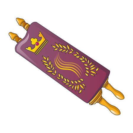 Royal papyrus icon. Cartoon of royal papyrus vector icon for web design isolated on white backgroundのイラスト素材