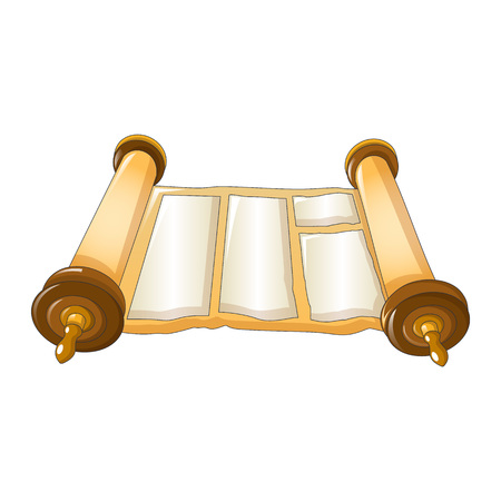 Medieval papyrus icon, cartoon styleの写真素材