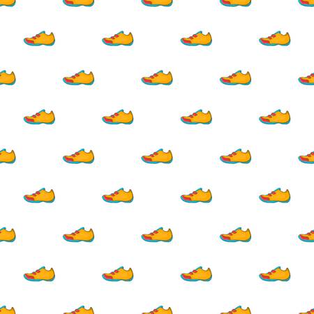 Sneakers for tennis pattern. Cartoon illustration of sneakers for tennis pattern for webの写真素材