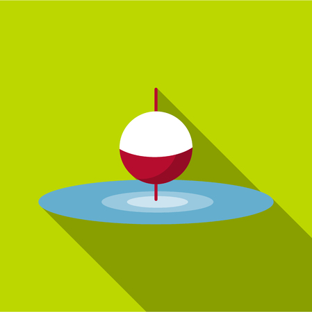 Small floating bobber icon, flat styleの写真素材