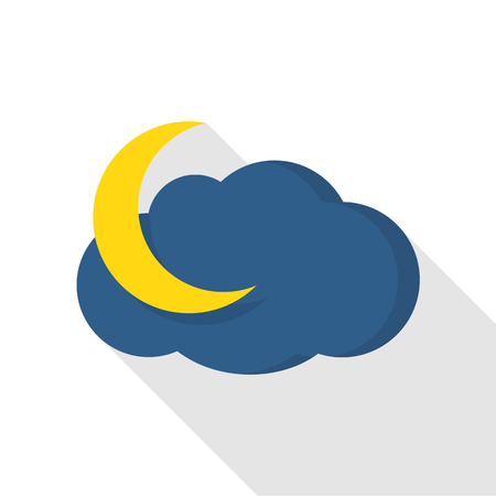 Moonlight icon. Flat illustration of moonlight icon for webの写真素材