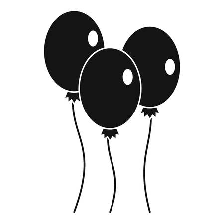 Balloons icon , simple styleの写真素材