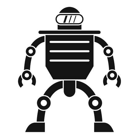 Humanoid robot icon. Simple illustration of humanoid robot icon for webの写真素材
