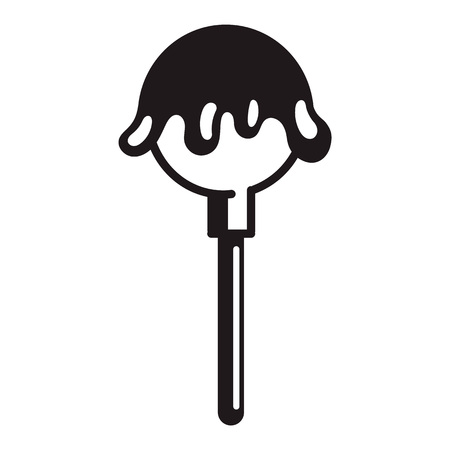 Lollipop icon. Simple illustration of lollipop vector icon for web design isolated on white backgroundのイラスト素材