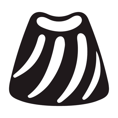 Candy bonbon icon. Simple illustration of candy bonbon vector icon for web design isolated on white backgroundのイラスト素材