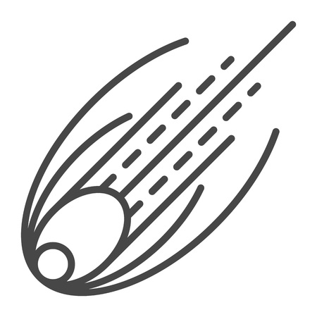 Comet icon, outline styleのイラスト素材