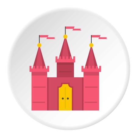 Castle icon circleの写真素材