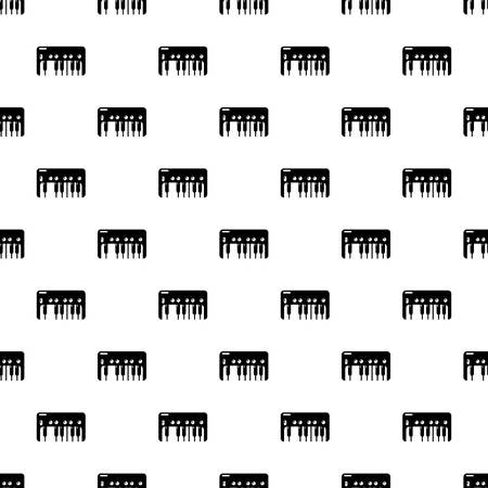 Synthesizer piano pattern vector seamlessのイラスト素材