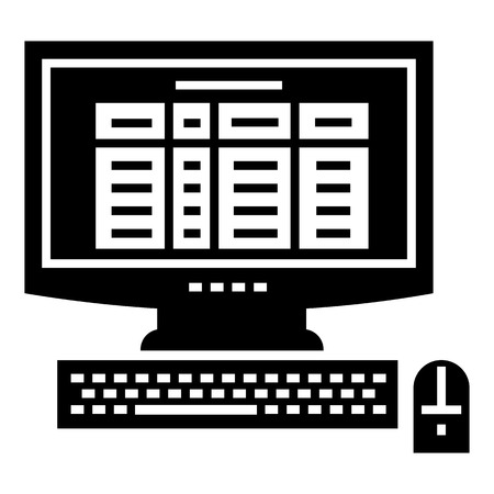 Finance calculator icon. Simple illustration of finance calculator vector icon for web design isolated on white backgroundのイラスト素材