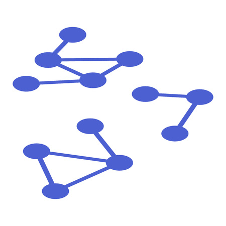Molecule example icon. Isometric of molecule example vector icon for web design isolated on white backgroundのイラスト素材