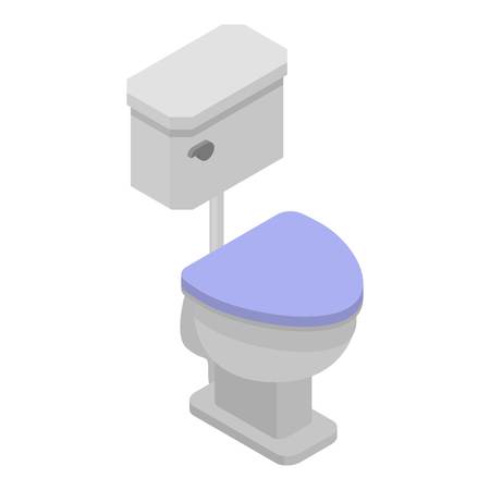 Modern toilet icon. Isometric of modern toilet vector icon for web design isolated on white backgroundのイラスト素材