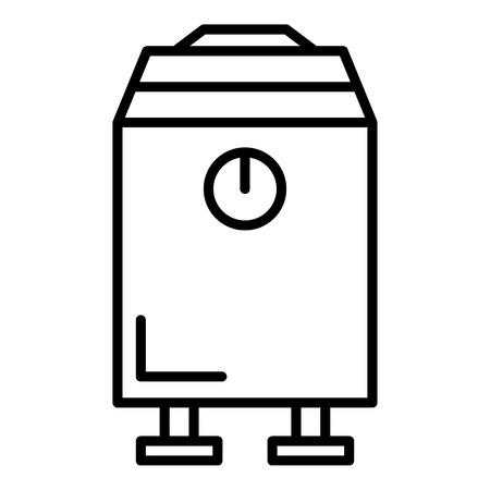 Modern boiler icon. Outline modern boiler vector icon for web design isolated on white backgroundのイラスト素材