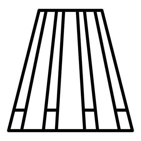 Bowling road pins icon, outline styleのイラスト素材