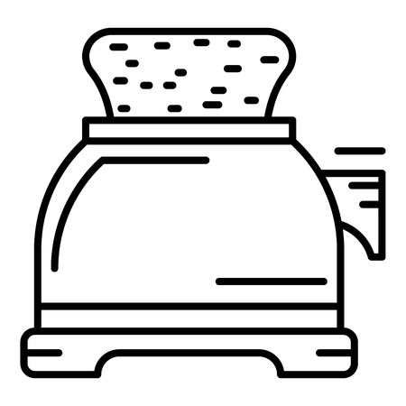 Toaster icon. Outline toaster vector icon for web design isolated on white backgroundのイラスト素材