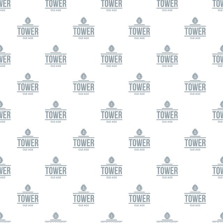 Tower old age pattern vector seamlessのイラスト素材