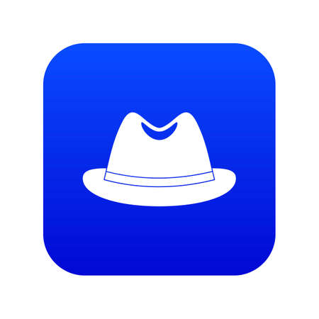 Man hat icon digital blueのイラスト素材