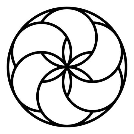 Frosting biscuit icon. Outline frosting biscuit vector icon for web design isolated on white backgroundのイラスト素材